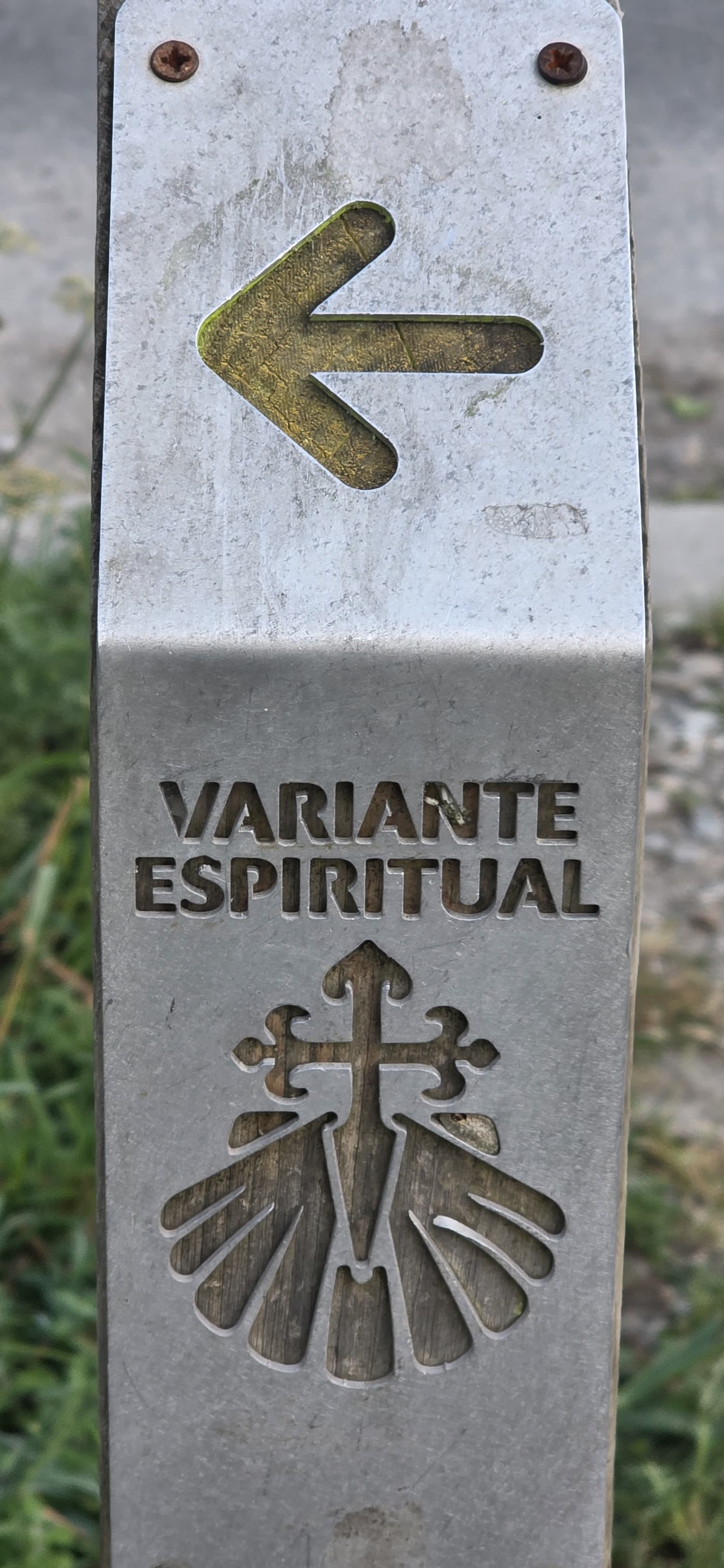 Variante Espiritual waymarker